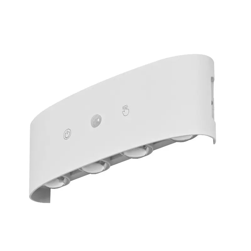 8-Head RGB Wireless Rechargeable Sensor Wall Light - No-Hole Charging Aisle, Bedroom, and Door Number Illumination