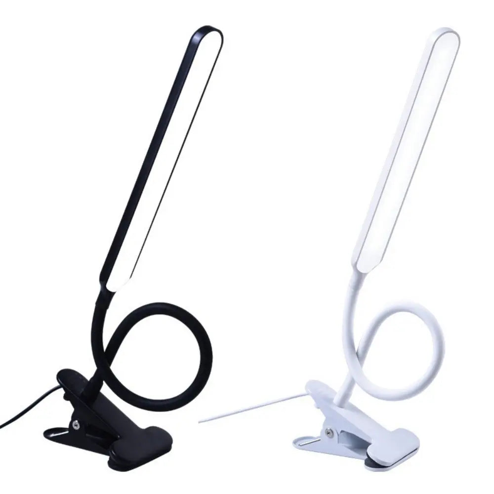 Professional LED Desk Lamp with Clamp, 3-Level Dimmable Brightness, Flexible Gooseneck Design, Eye-Care Lighting for Painting, Workbench, Reading, and Sewing