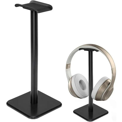 Elevate Your Audio Experience with the Universal Aluminum Headphone Stand and Gaming Headset Holder - Stylish White Design with Flexible Headrest